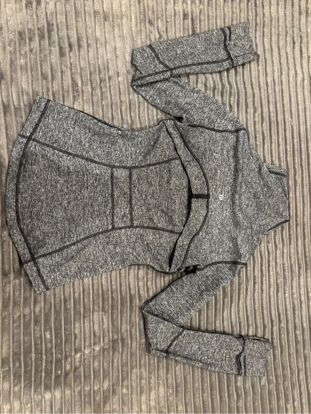 lululemon athletica Gray and black Full-Zip Jacket